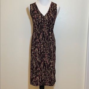 Kenneth Cole NY Brown Wrap Dress XS